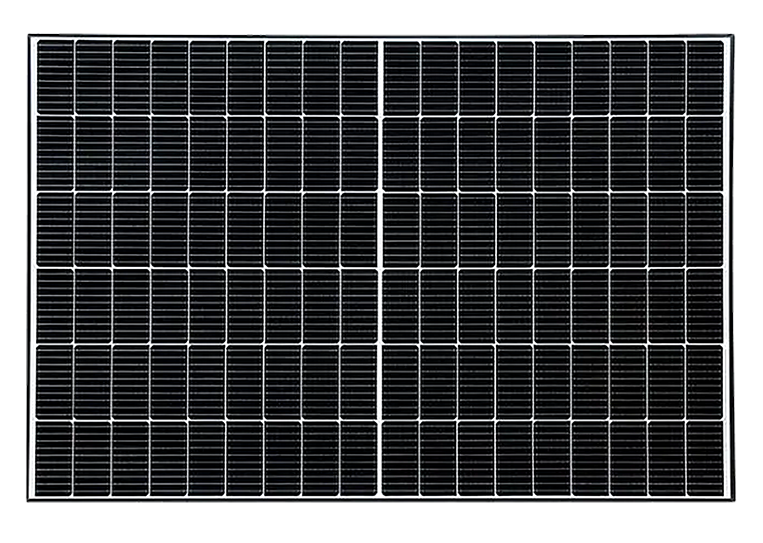 Sauberes PV-Modul nach einer Solarreinigung durch SoluShine, der Solarreinigung in Sachsen und Mitteldeutschland.